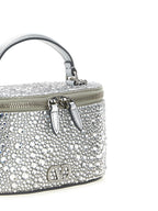 Silver Viscose Vanity Mini Handbag