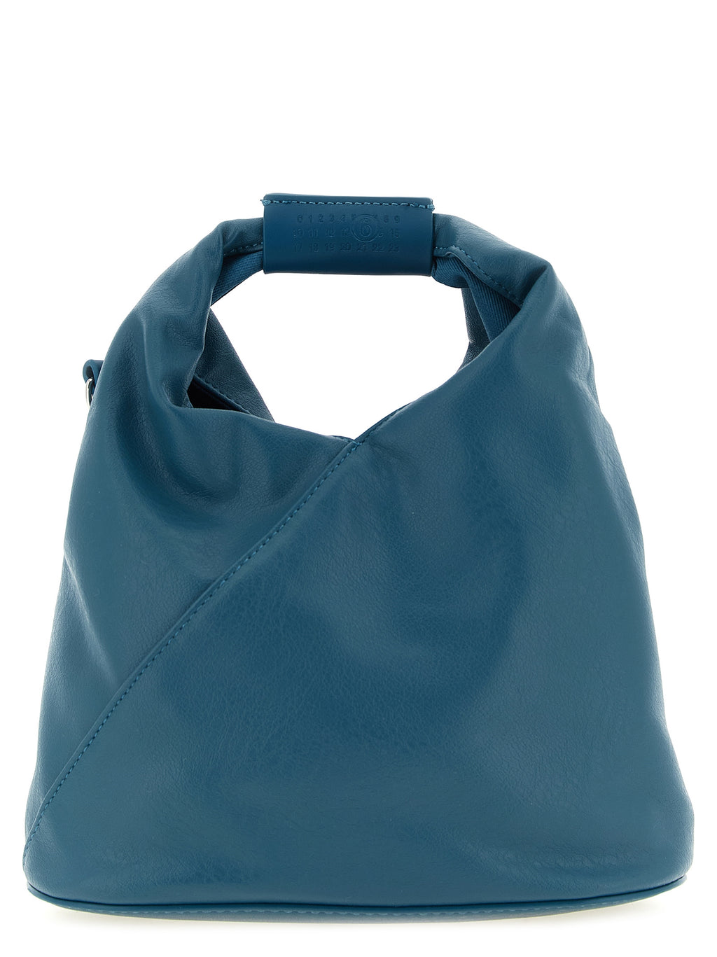 Petrol Green Polyurethane Origami Triangular Crossbody Bag