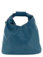 Petrol Green Polyurethane Origami Triangular Crossbody Bag