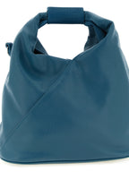 Petrol Green Polyurethane Origami Triangular Crossbody Bag