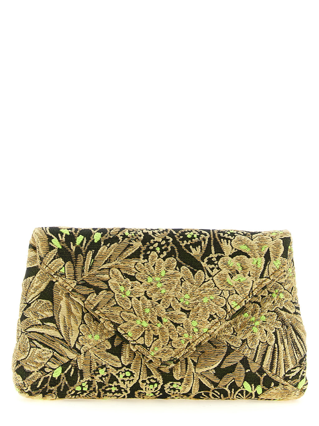 Floral Jacquard Envelope Clutch