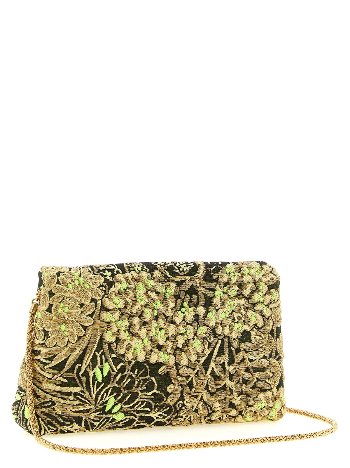 Floral Jacquard Envelope Clutch