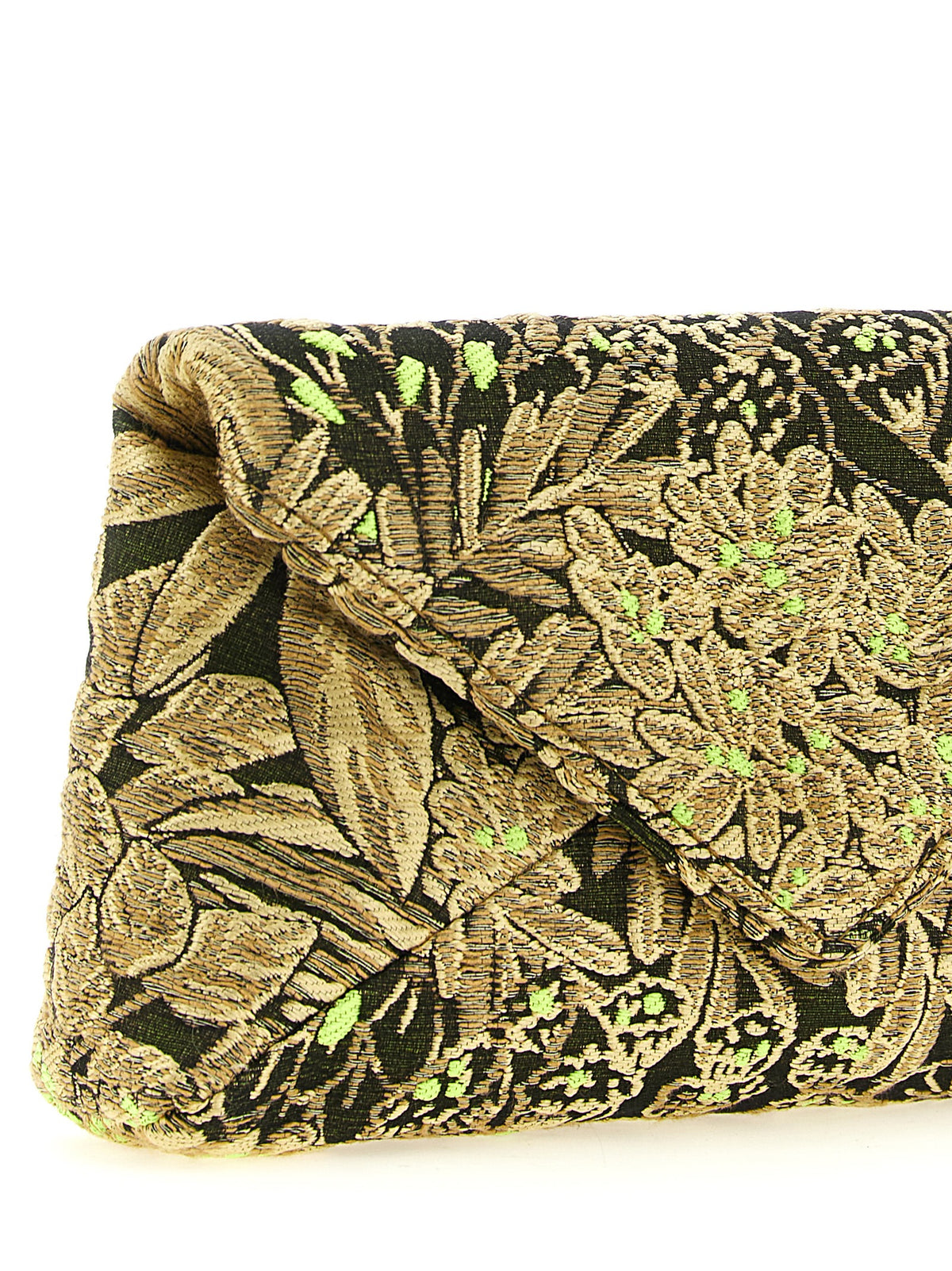 Floral Jacquard Envelope Clutch