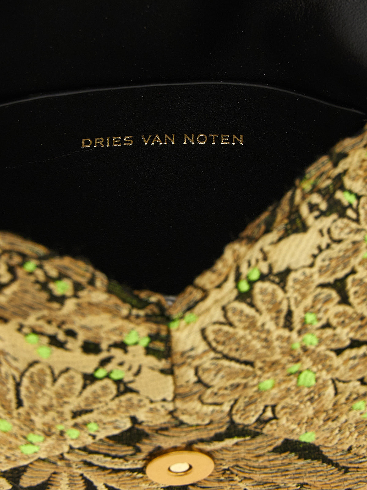 Floral Jacquard Envelope Clutch