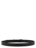 Black Calfskin Belt with FF Square Buckle