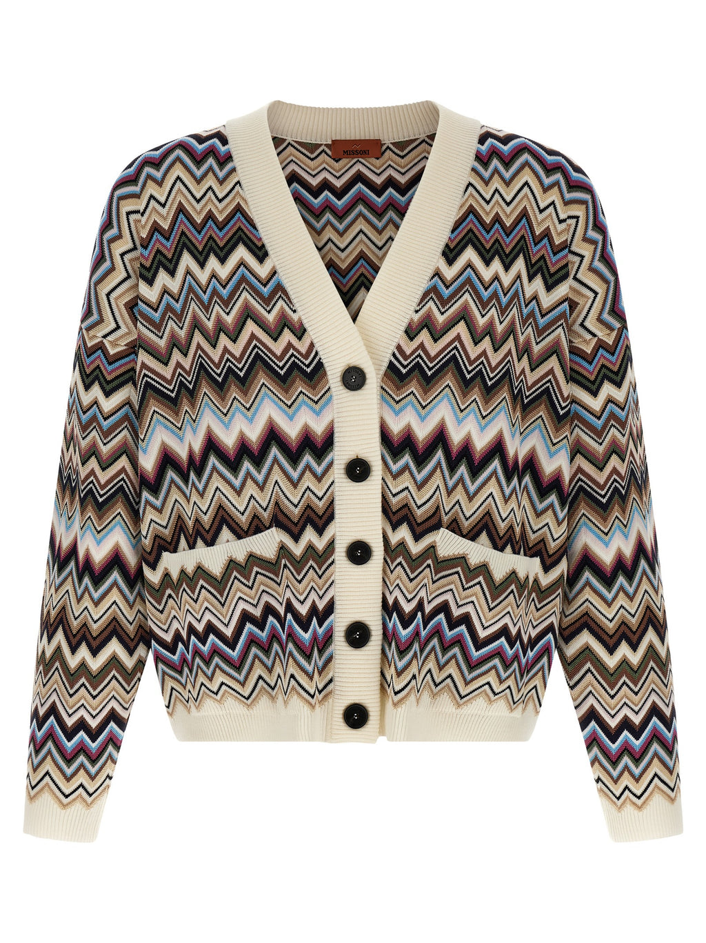 Oversized Multicolor Viscose Cardigan