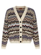 Oversized Multicolor Viscose Cardigan