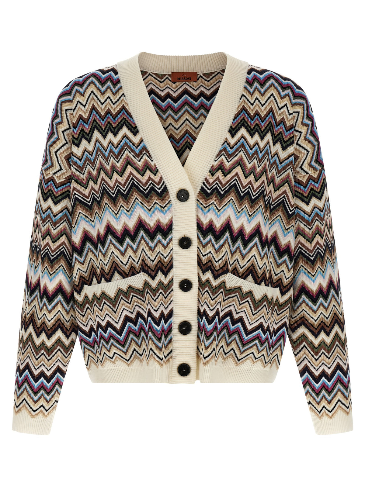 Oversized Multicolor Viscose Cardigan