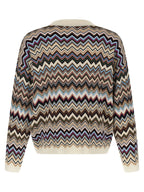 Oversized Multicolor Viscose Cardigan
