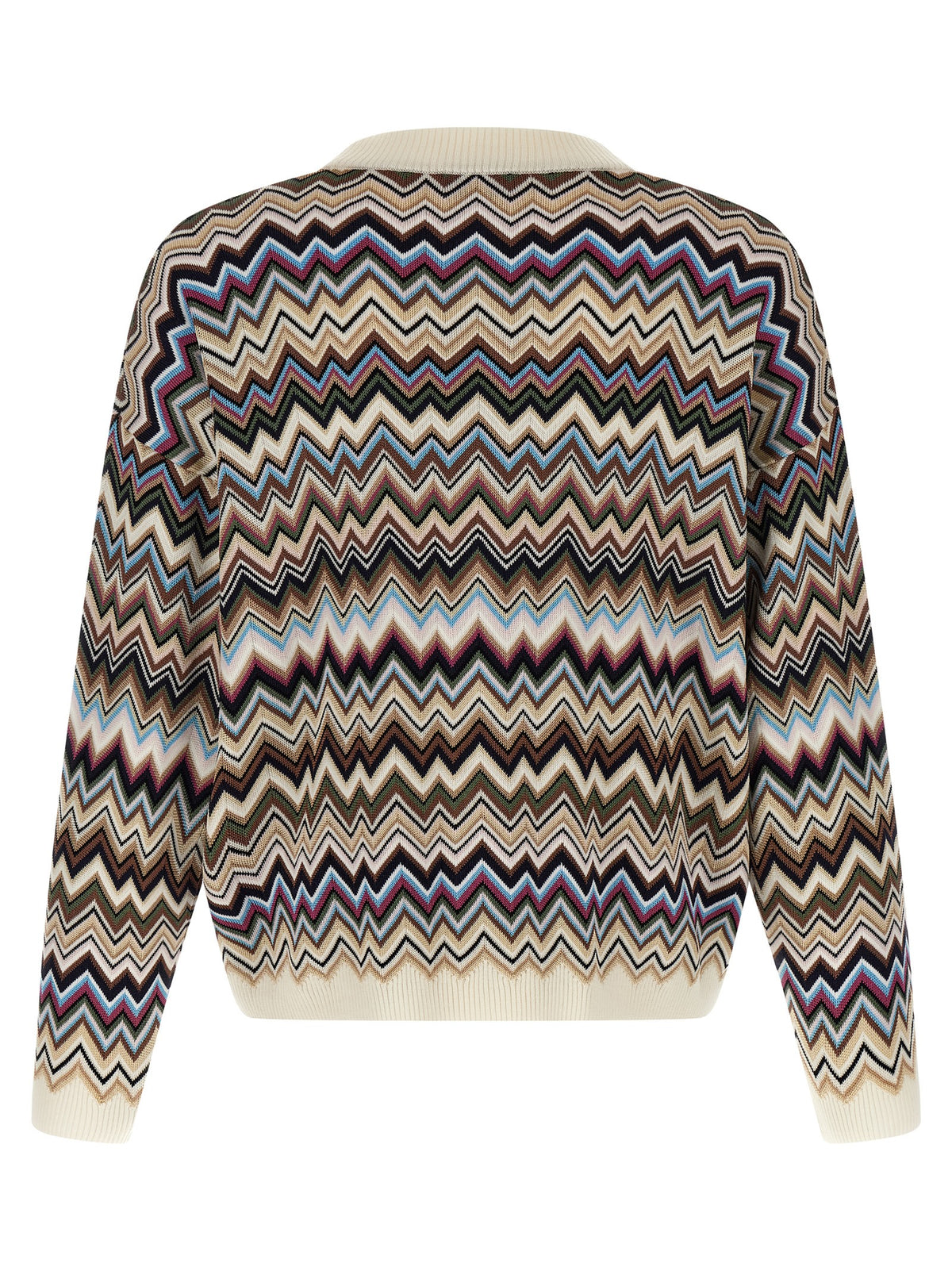 Oversized Multicolor Viscose Cardigan