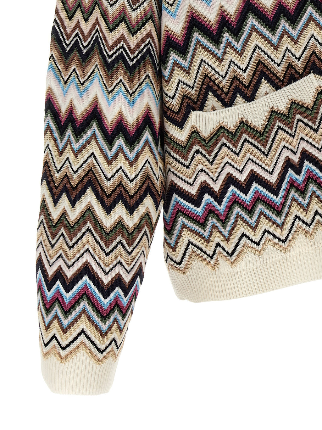 Oversized Multicolor Viscose Cardigan