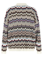 Oversized Multicolor Zigzag Viscose Polo