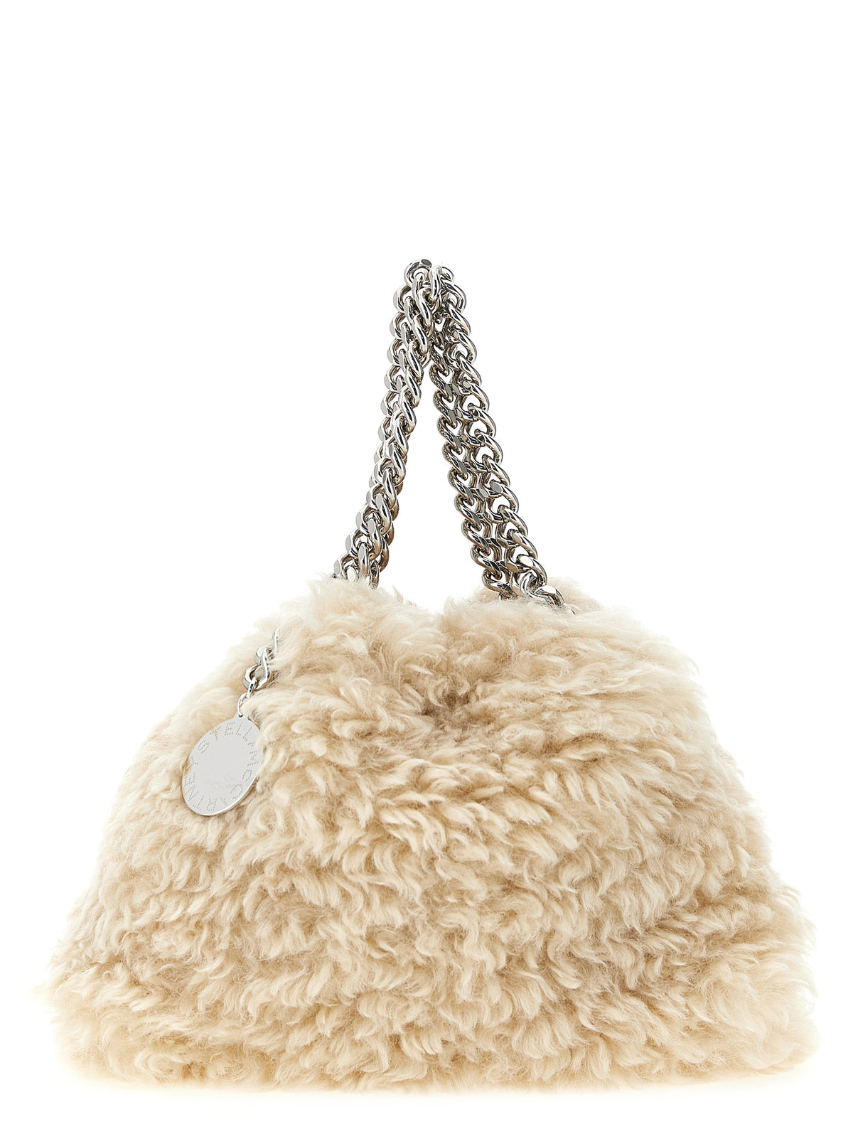 Beige Polyester Mini Falabella Handbag