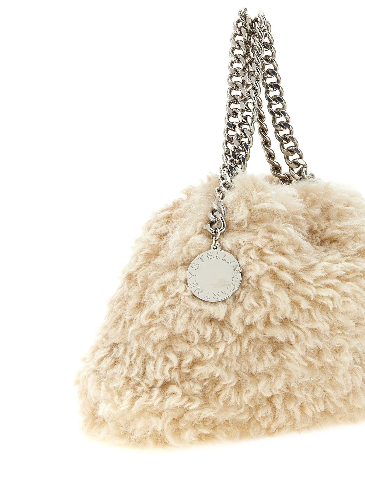 Beige Polyester Mini Falabella Handbag