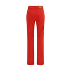 Cotton Denim Slim Cigarette-Leg Jeans