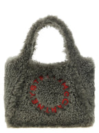 Gray Polyester Tote Bag