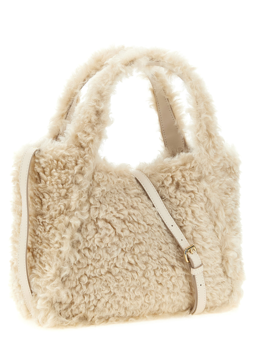 Beige Sustainable Polyester Tote Bag