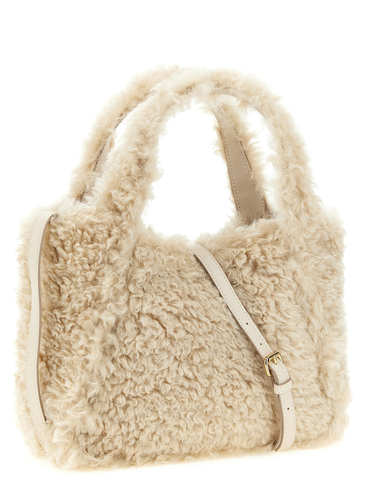 Beige Sustainable Polyester Tote Bag