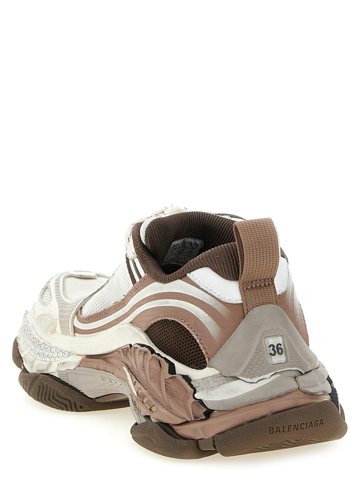 Brown Polyurethane Triple S.2 Sneakers