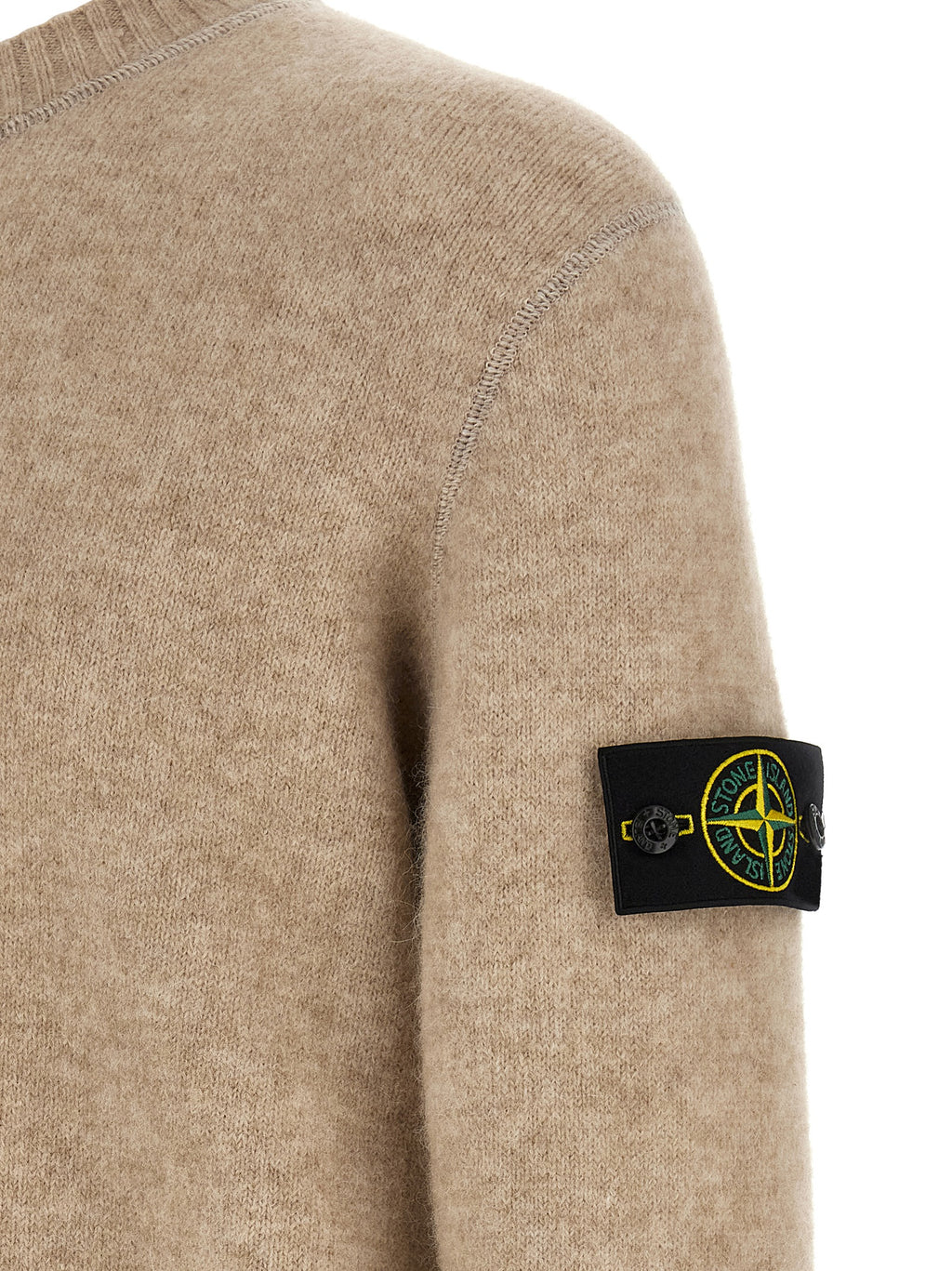 Alpaca Wool Blend Crew Neck Sweater