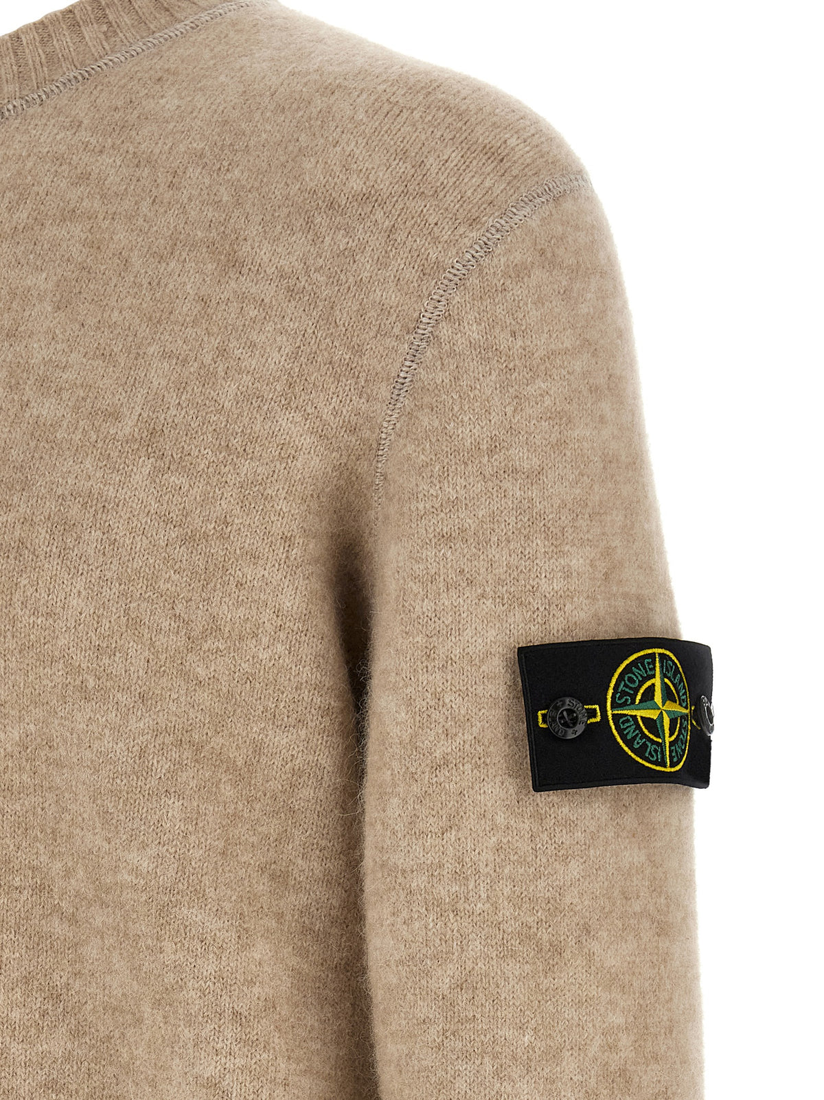 Alpaca Wool Blend Crew Neck Sweater