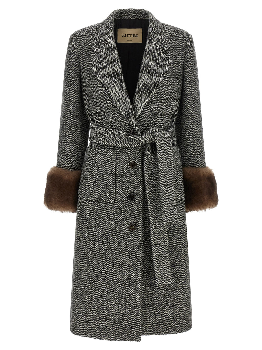 Mossi Bicolor Virgin Wool Coat