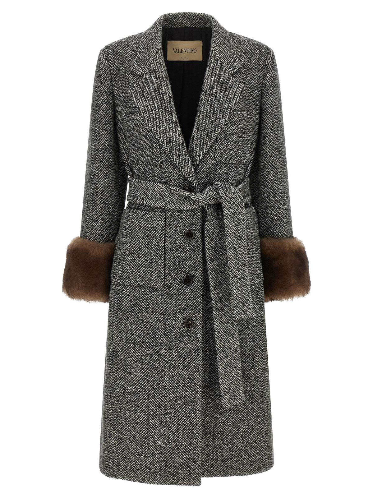 Mossi Bicolor Virgin Wool Coat