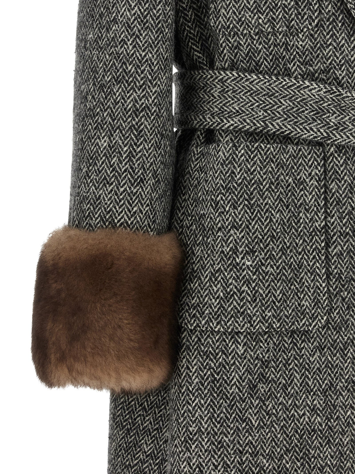 Mossi Bicolor Virgin Wool Coat