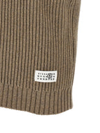 Beige Wool Sleeveless Vest