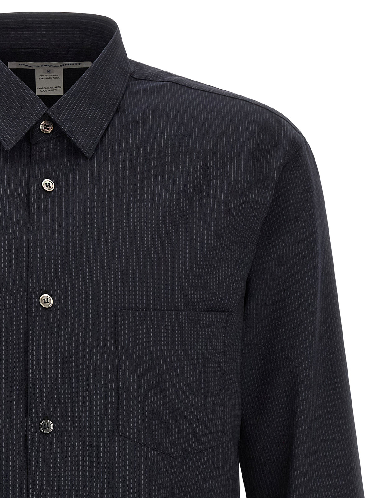 Midnight Blue Pinstripe Shirt