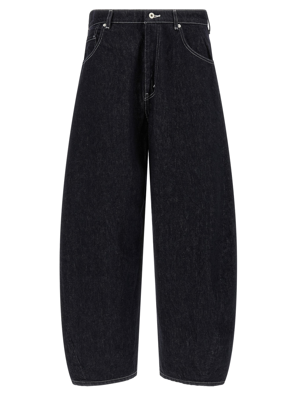 Cotton Wide Balloon Denim Jeans