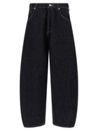 Cotton Wide Balloon Denim Jeans