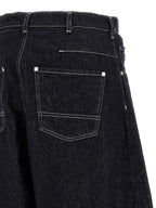 Cotton Wide Balloon Denim Jeans