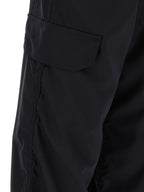 Pinstriped Blue Wool-Blend Cargo Trousers