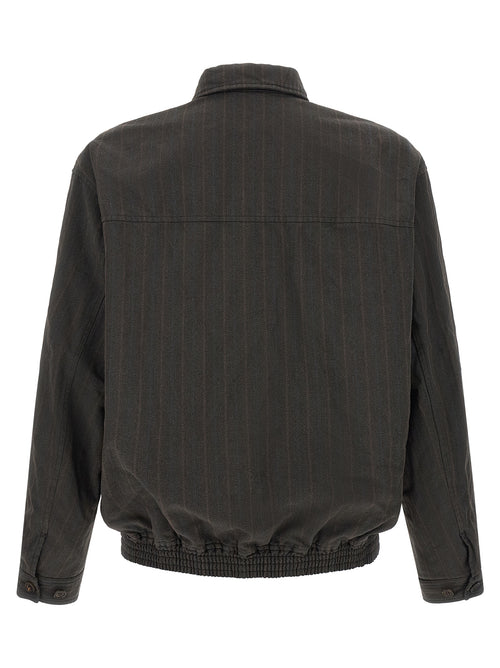 Brown Technical Bomber Jacket