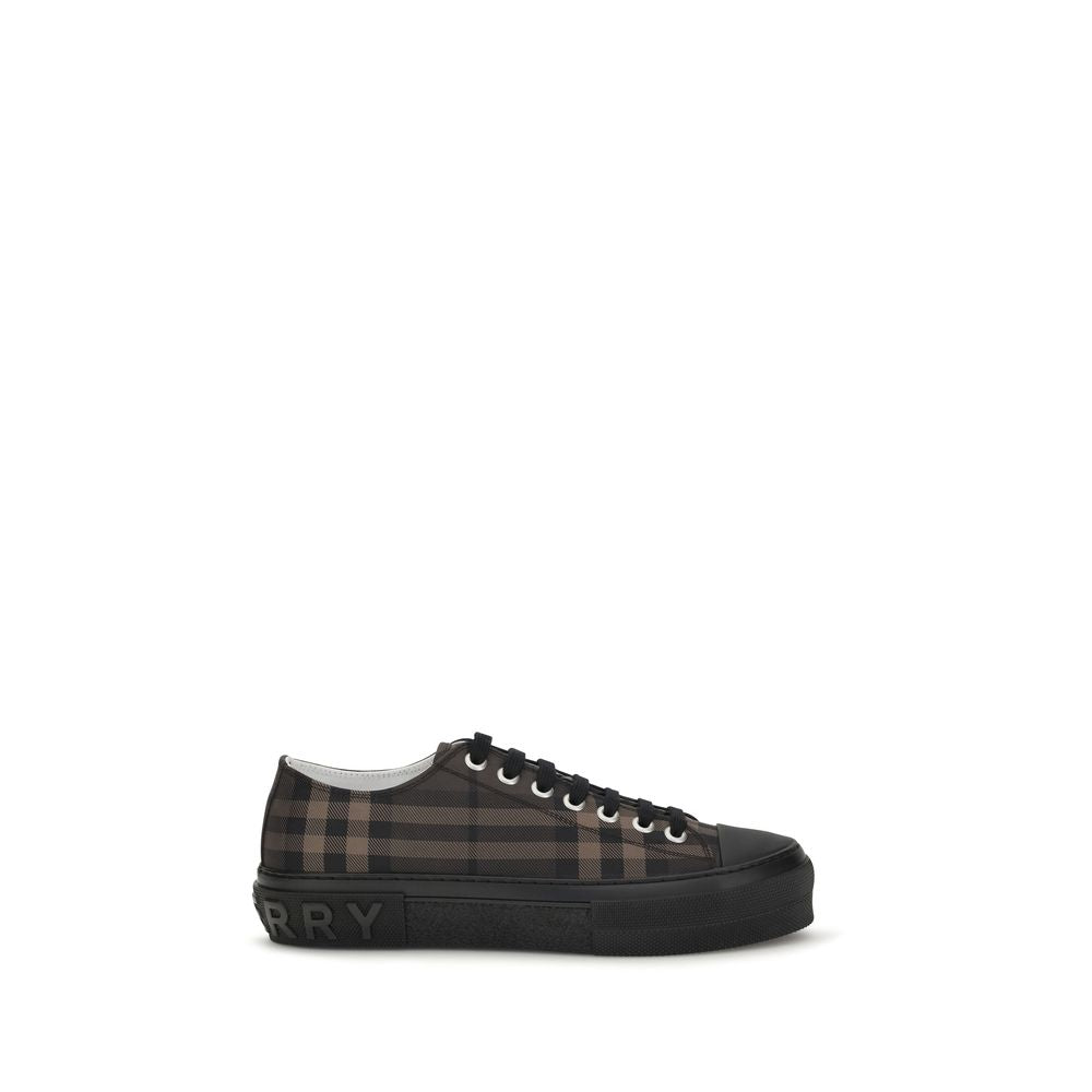 Nylon-Blend Jack Check Sneakers