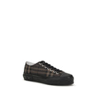 Nylon-Blend Jack Check Sneakers