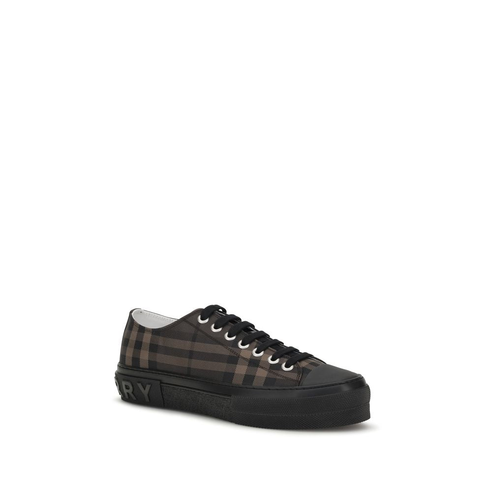 Nylon-Blend Jack Check Sneakers