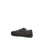 Nylon-Blend Jack Check Sneakers