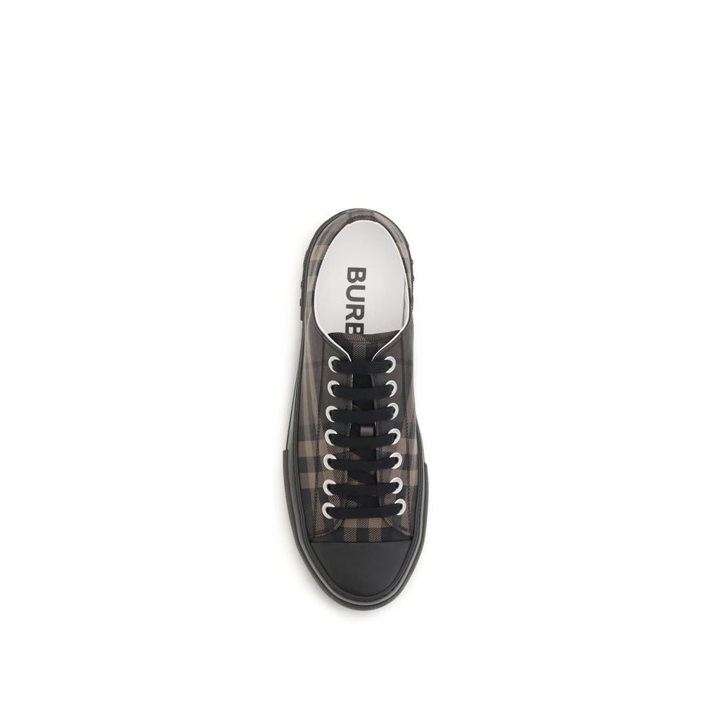 Nylon-Blend Jack Check Sneakers