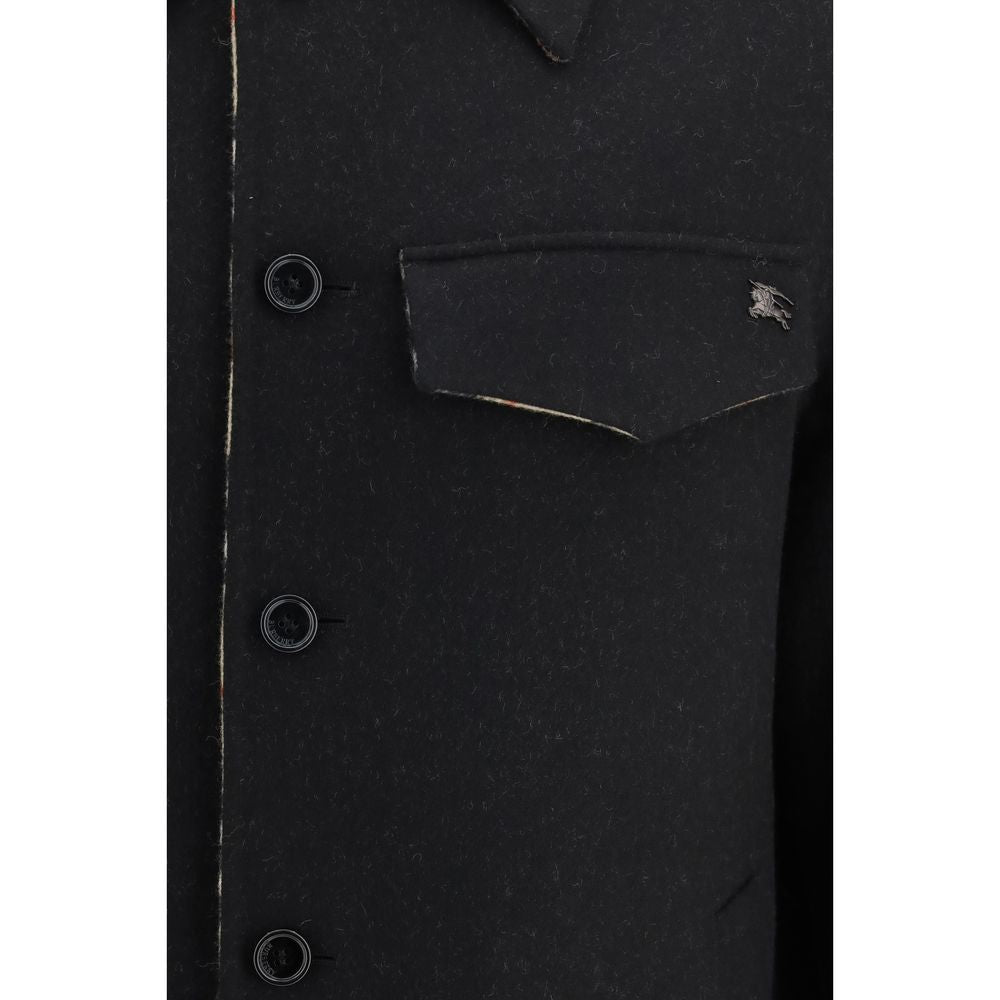 Double-Face Merino Wool Herringbone Jacket