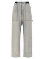 Light Blue Cotton Relaxed Fit Jeans