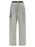 Light Blue Cotton Relaxed Fit Jeans