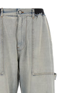 Light Blue Cotton Relaxed Fit Jeans