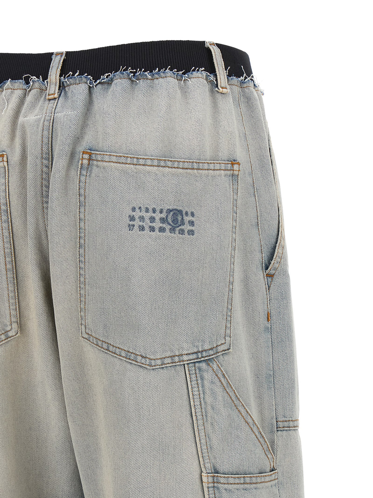 Light Blue Cotton Relaxed Fit Jeans