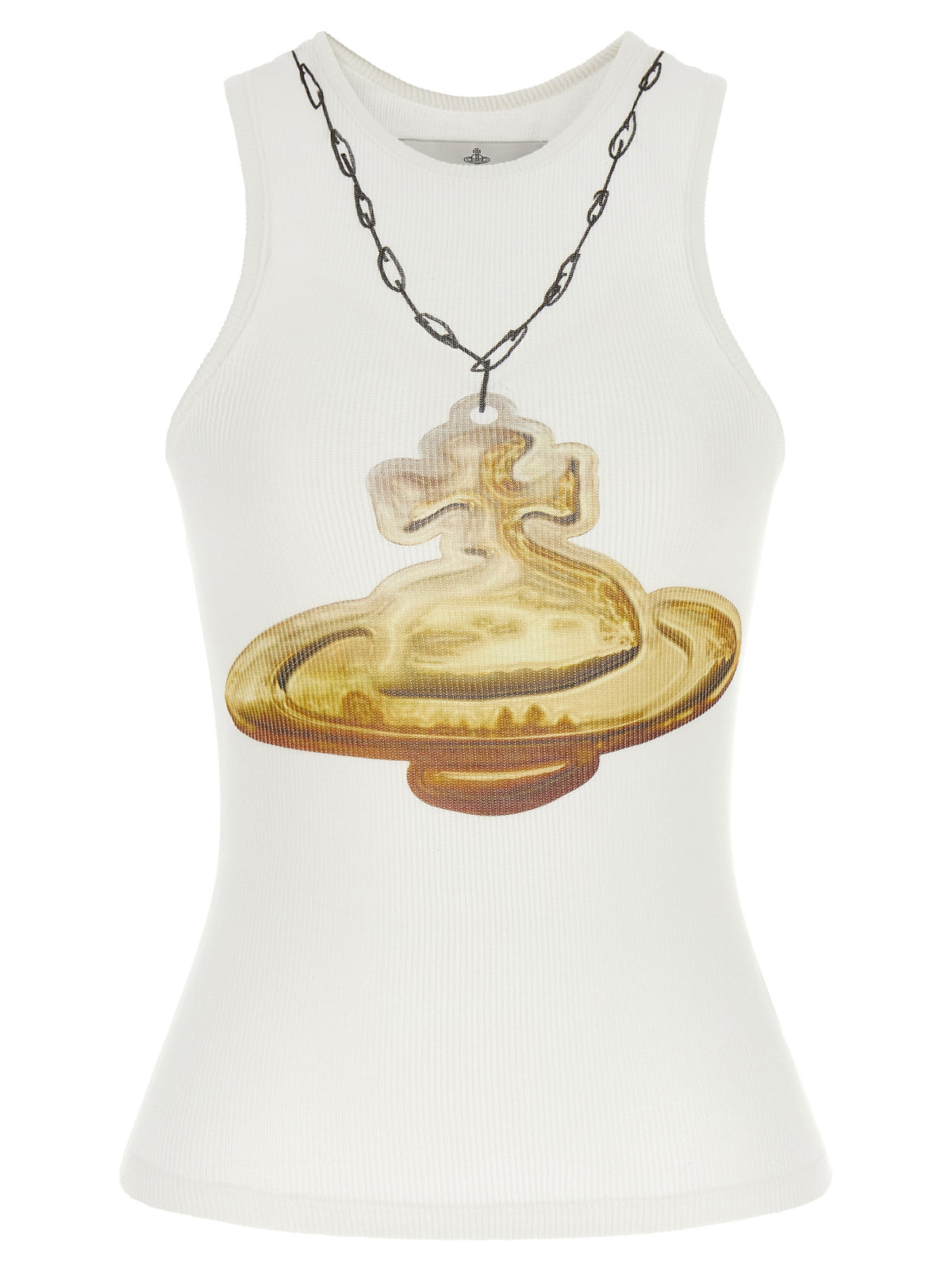 Viscose Gold Orb 90’s Tank Top