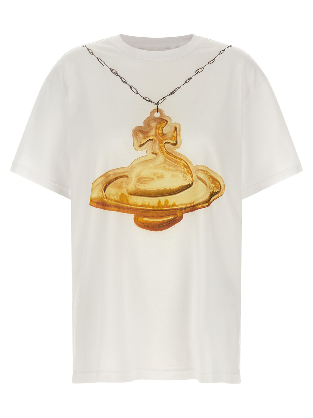White Cotton Gold Orb Classic T-Shirt