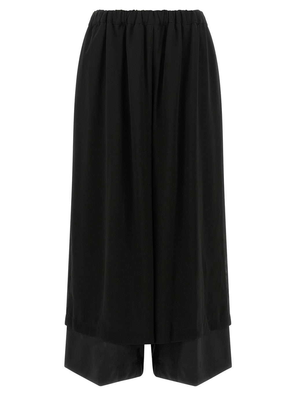 Fluid Black Wool Trousers