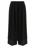Fluid Black Wool Trousers