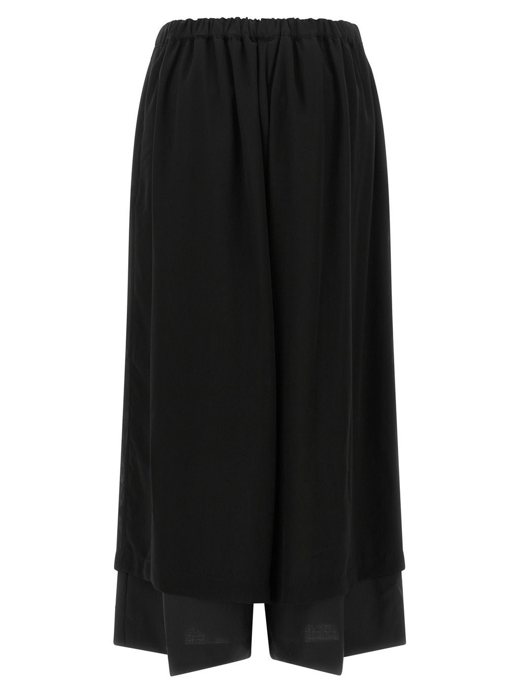 Fluid Black Wool Trousers